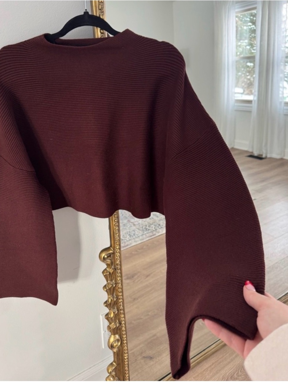 Cropped sweater from Stitch Fix